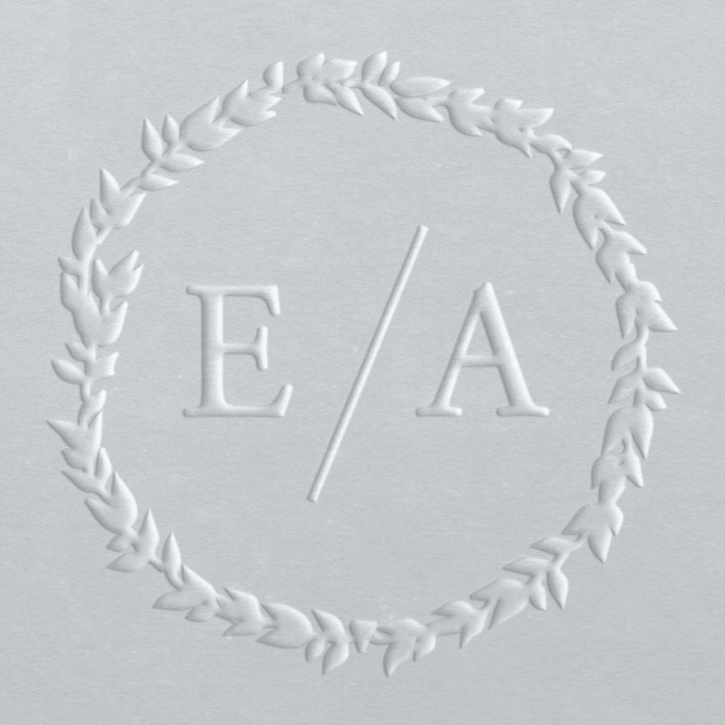 Embosser - Wreath Two Initials