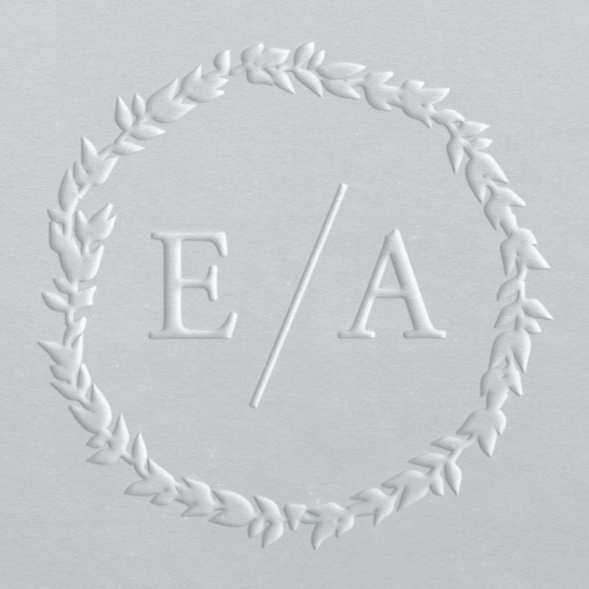 Embosser - Wreath Two Initials