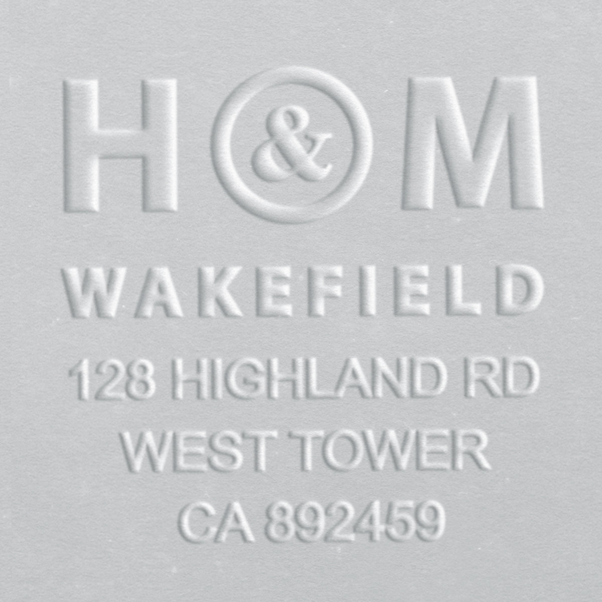 Address Embosser - Initials & Name