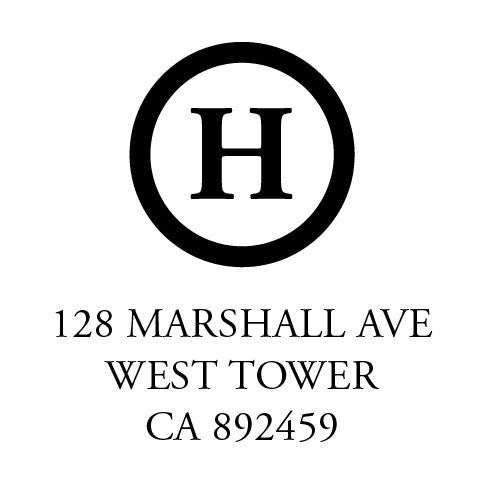 initial and address embosser