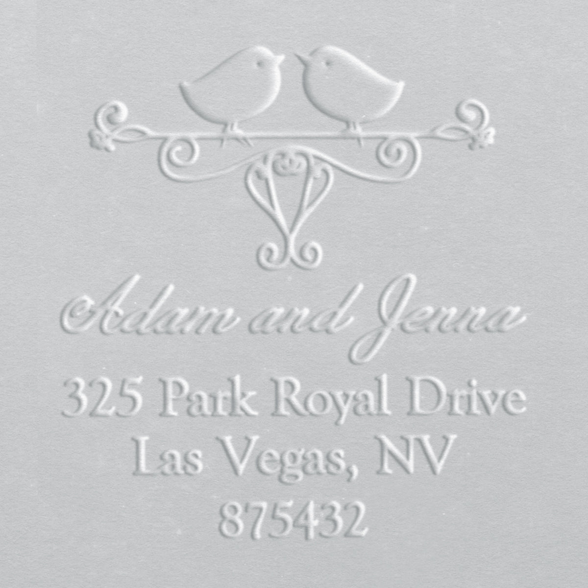 Address Embosser - Lovebirds