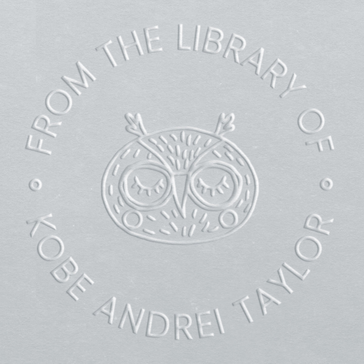 Book Embosser - Sleepy Owl