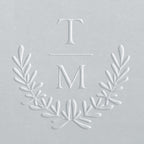 Embosser - Laurel Ribbon Initials