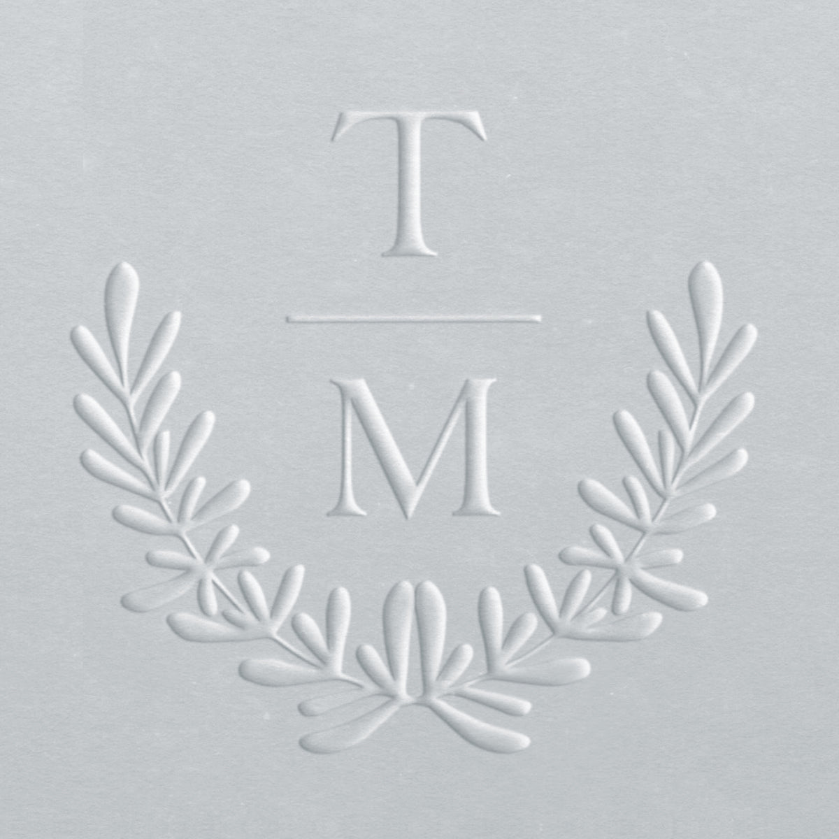 Embosser - Laurel Ribbon Initials
