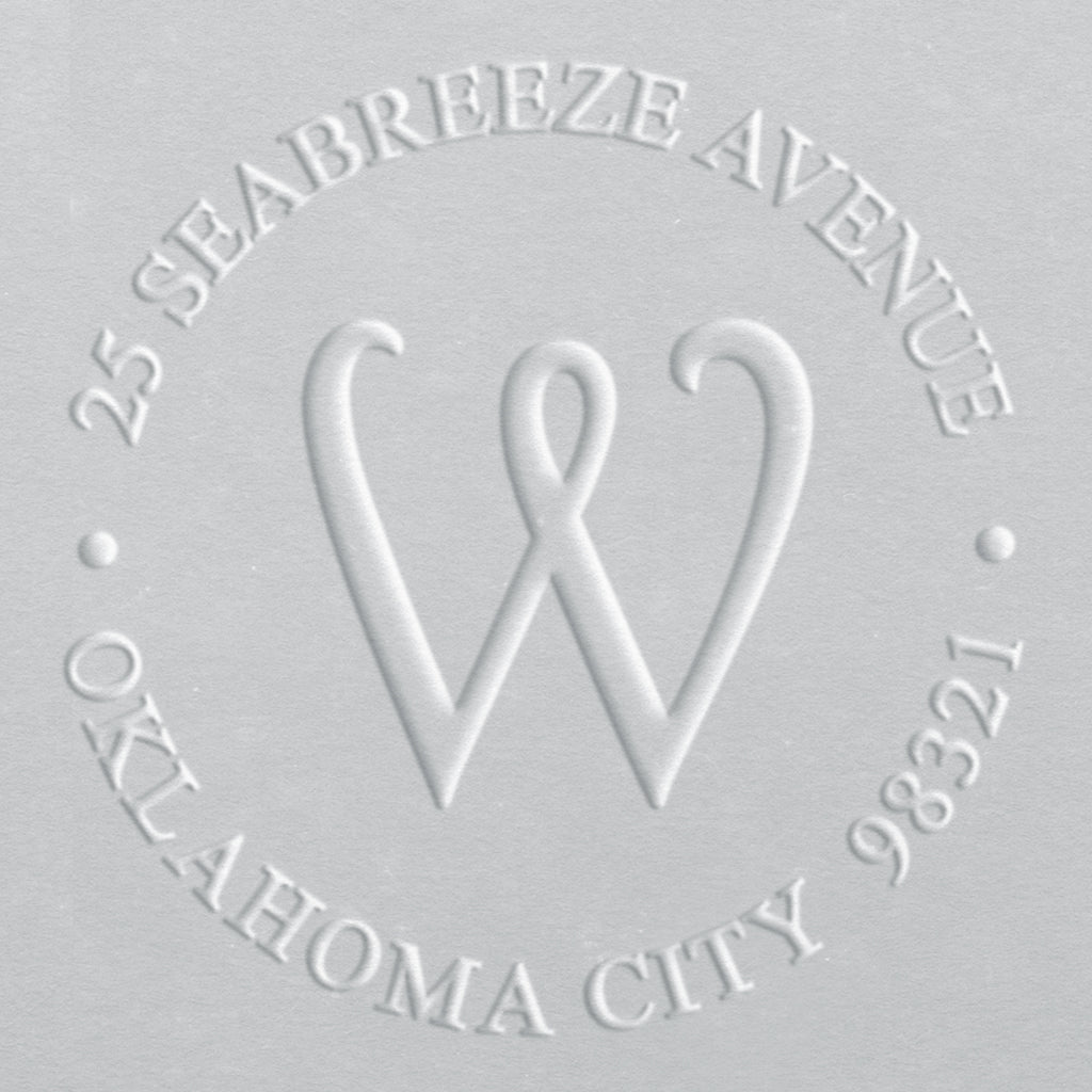 Address Embosser - Wavy Initial