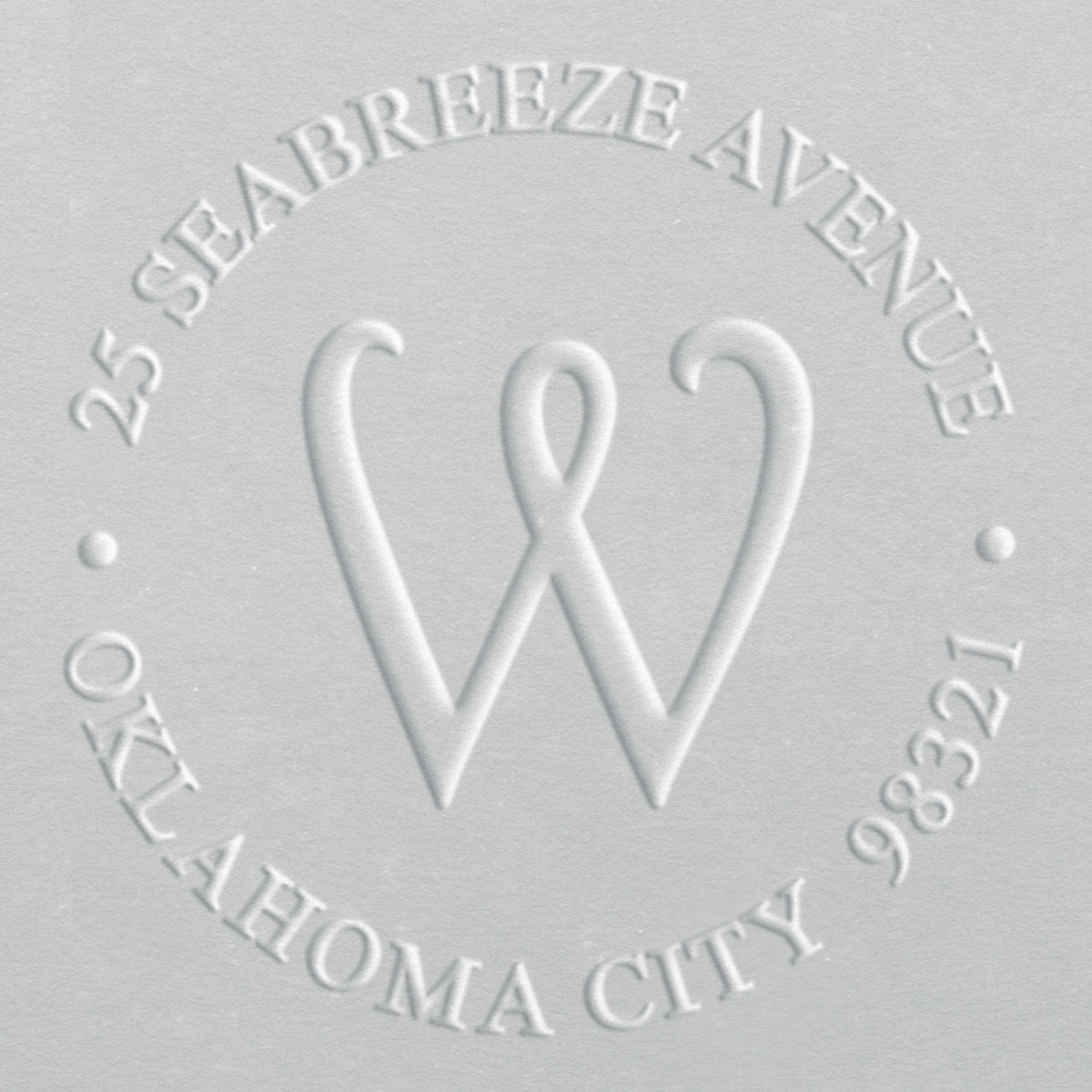 Address Embosser - Wavy Initial