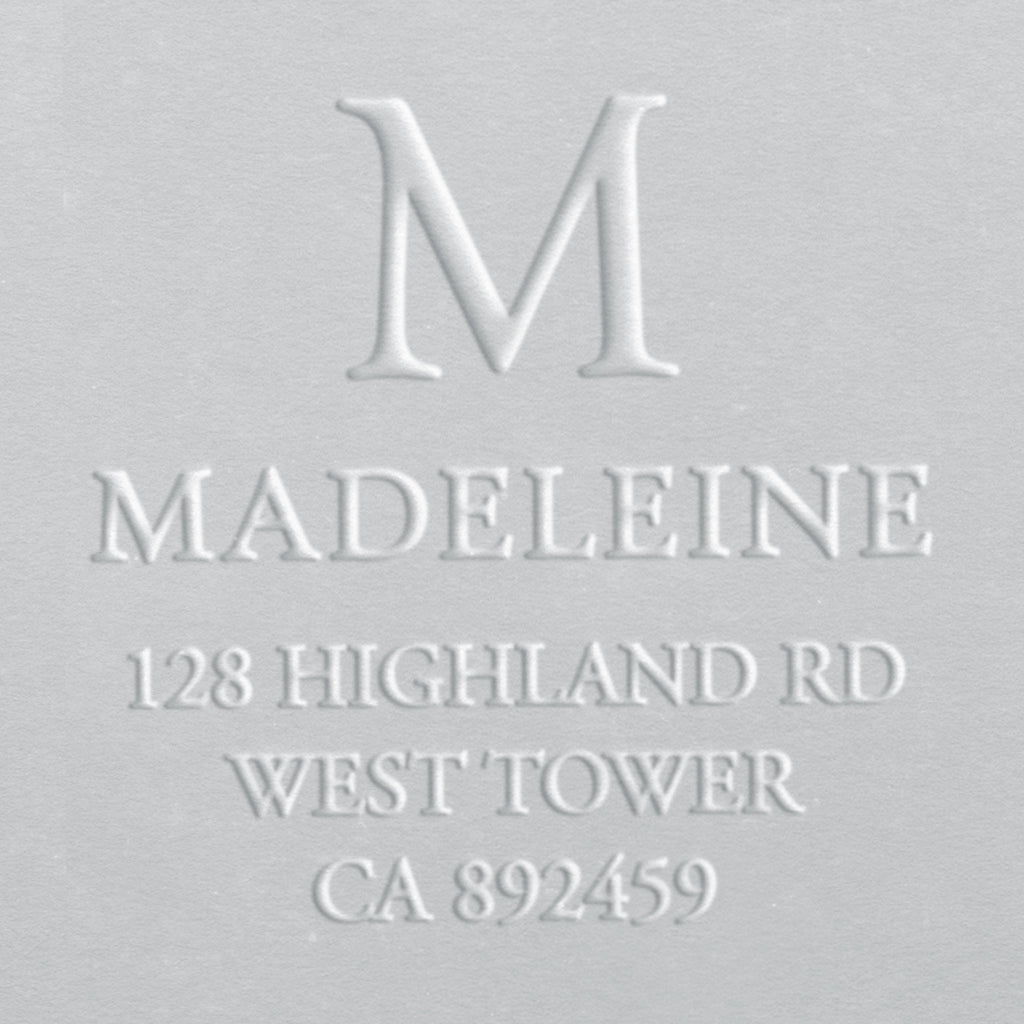 Address Embosser - Initial, Name, and Address