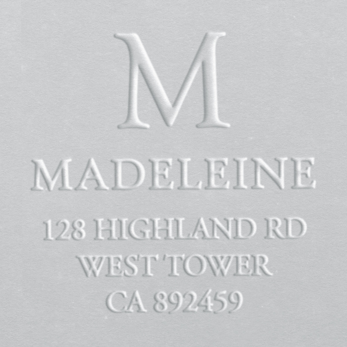Address Embosser - Initial, Name, and Address