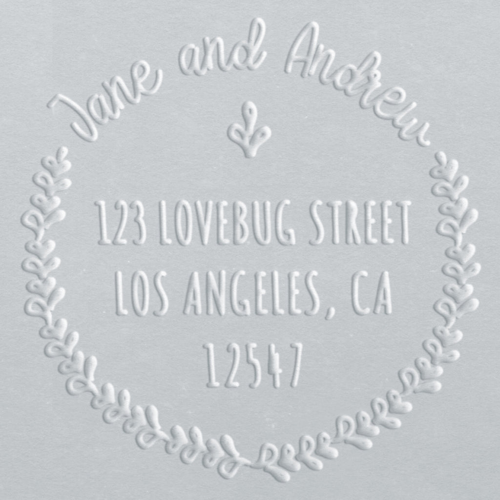 Address Embosser - Jane Wreath