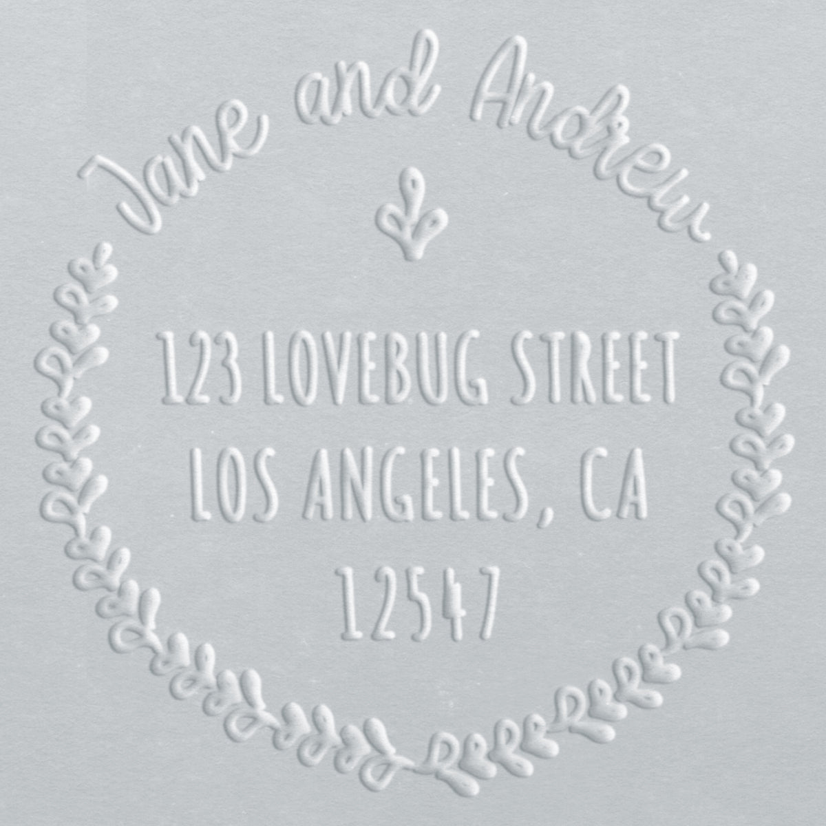 Address Embosser - Jane Wreath