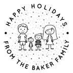 Stamp - Family Caricatures