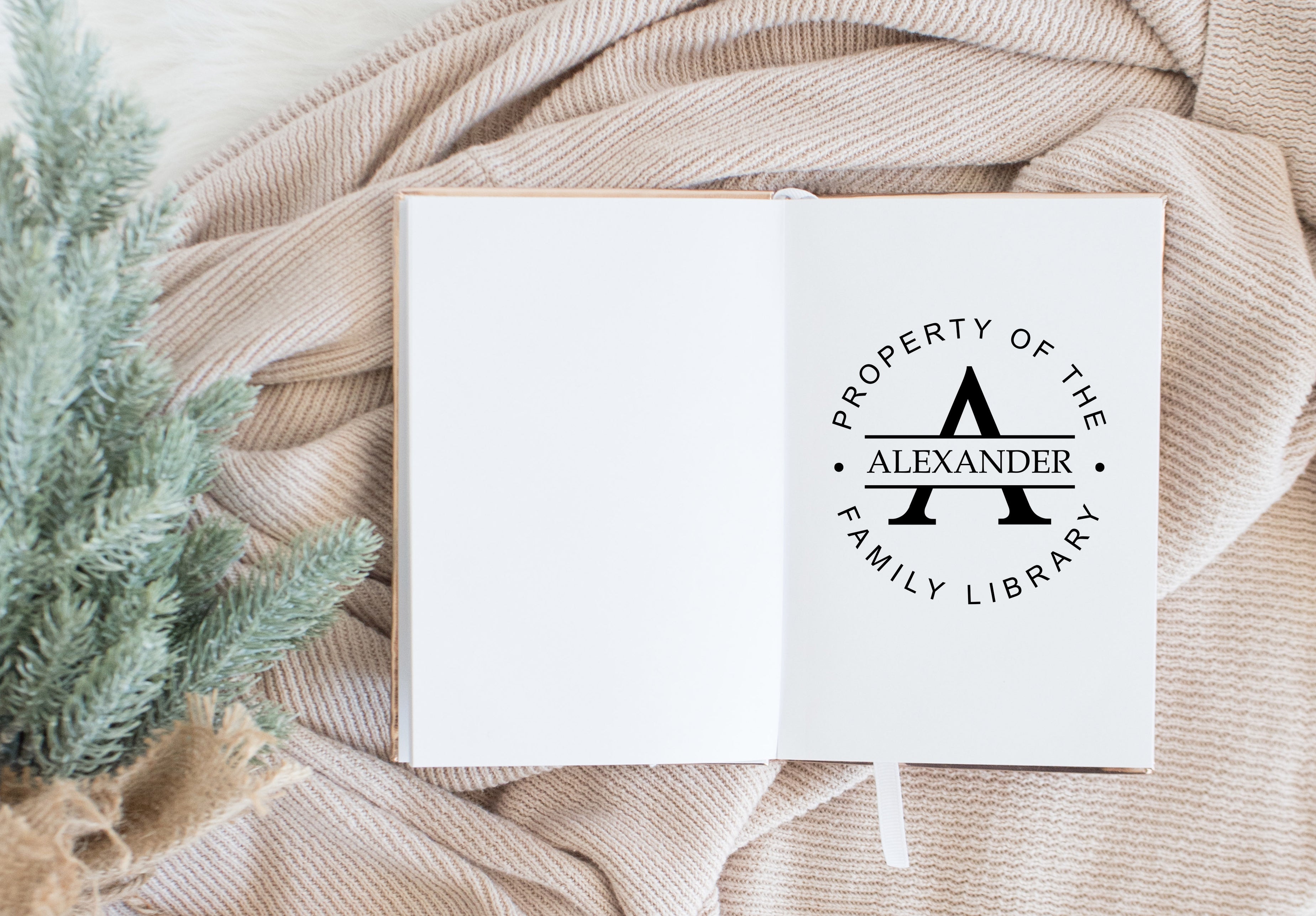 Personalized Library Stamp | Custom Book Stamp | Self-Inking Stamp ...