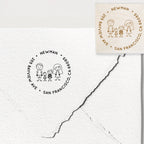 Stamp - Family Caricatures Address