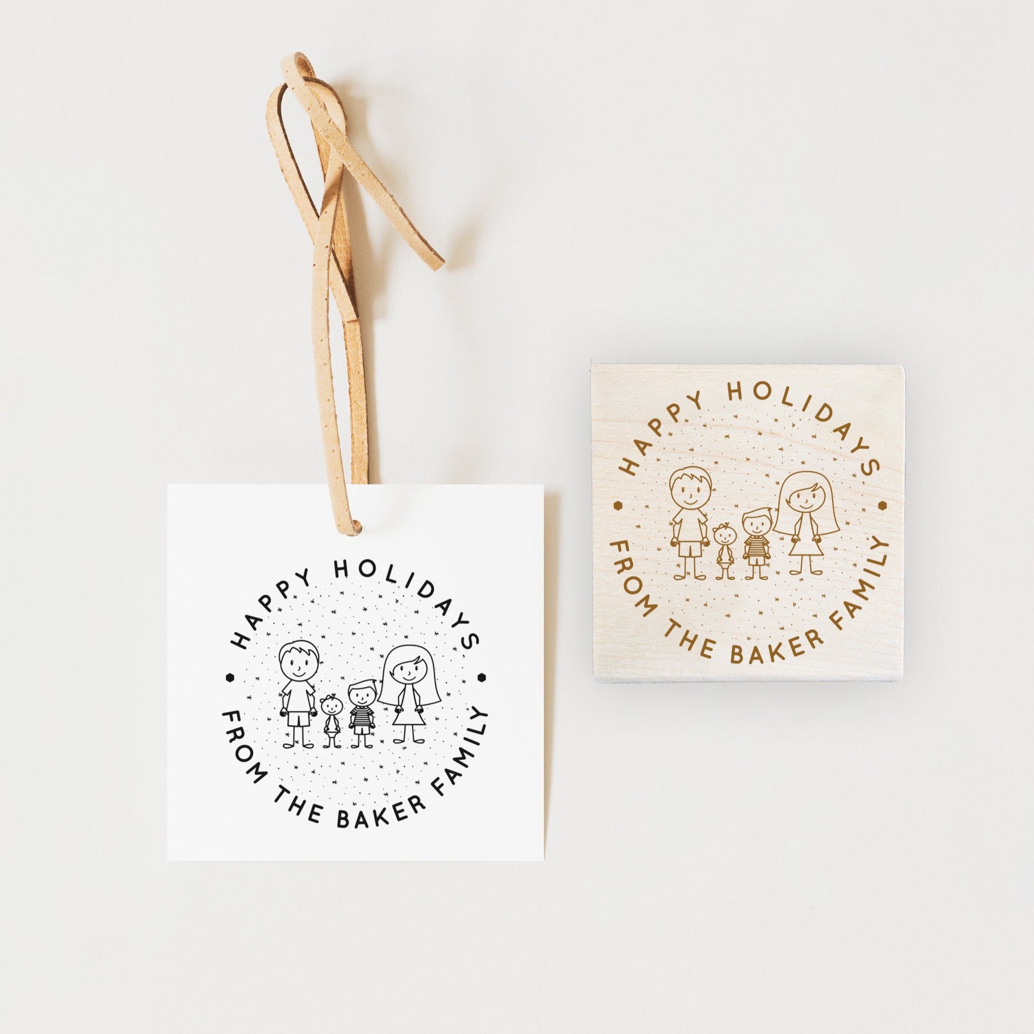 Stamp - Family Caricatures