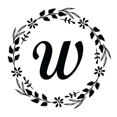 Embosser - Bold Initial Wreath