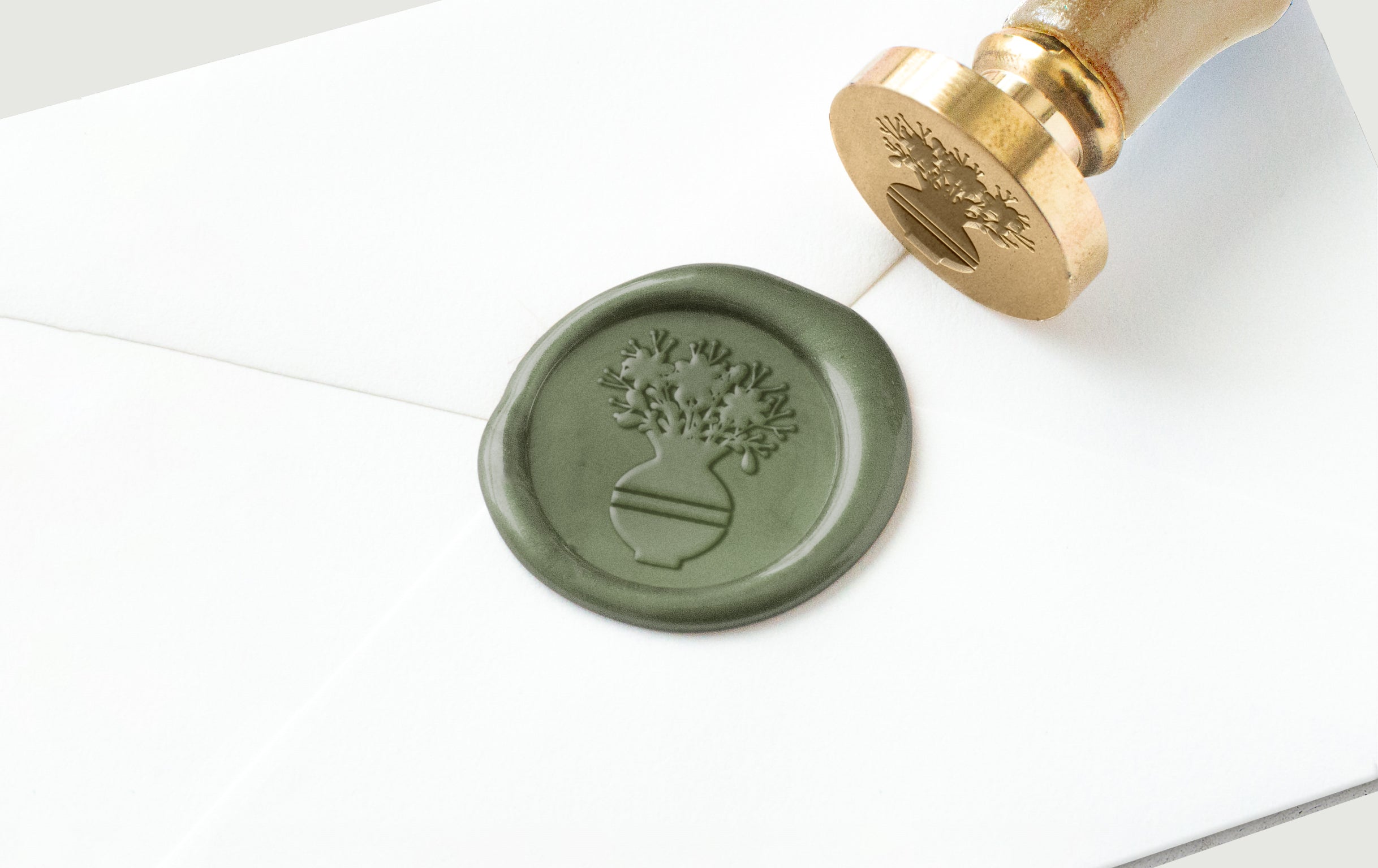 Wax Seal - Flowers in Vase