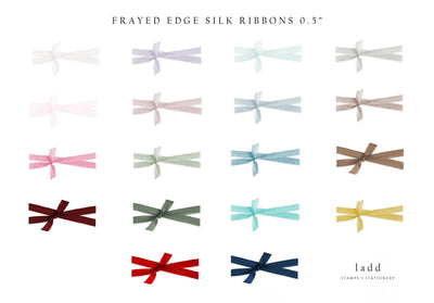 Frayed Edge Silk Crepe Ribbon