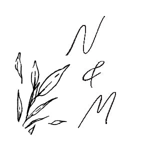 Wax Seal - Hand Drawn Leaves Initials
