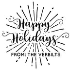 Embosser - Happy Holidays Fireworks