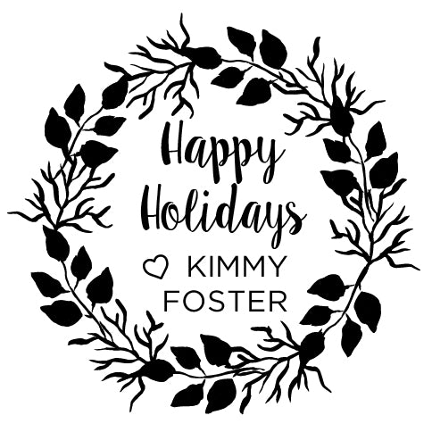 Embosser - Happy Holidays Wreath