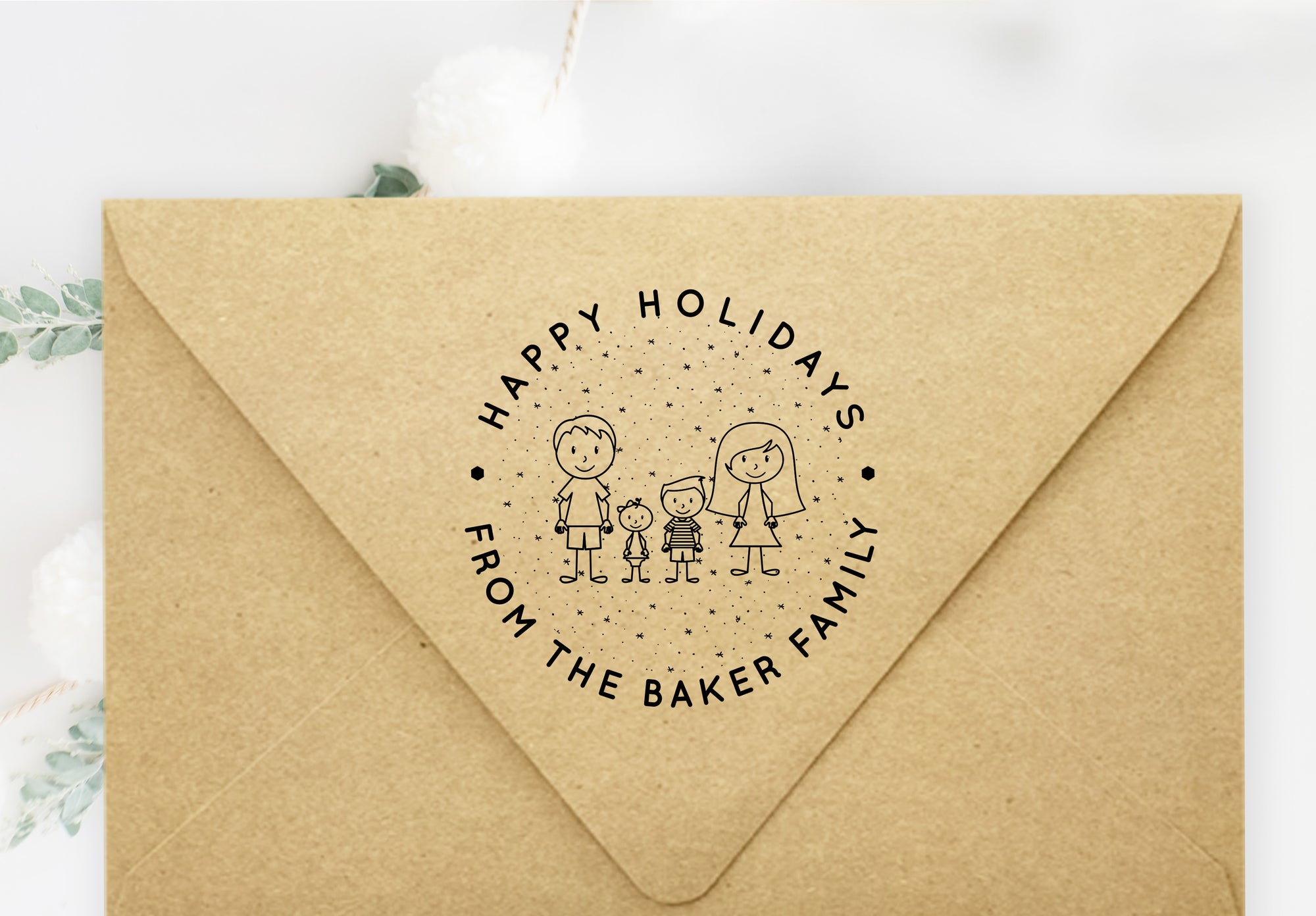 Stamp - Family Caricatures