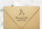 Stamp - Snowing Snowman