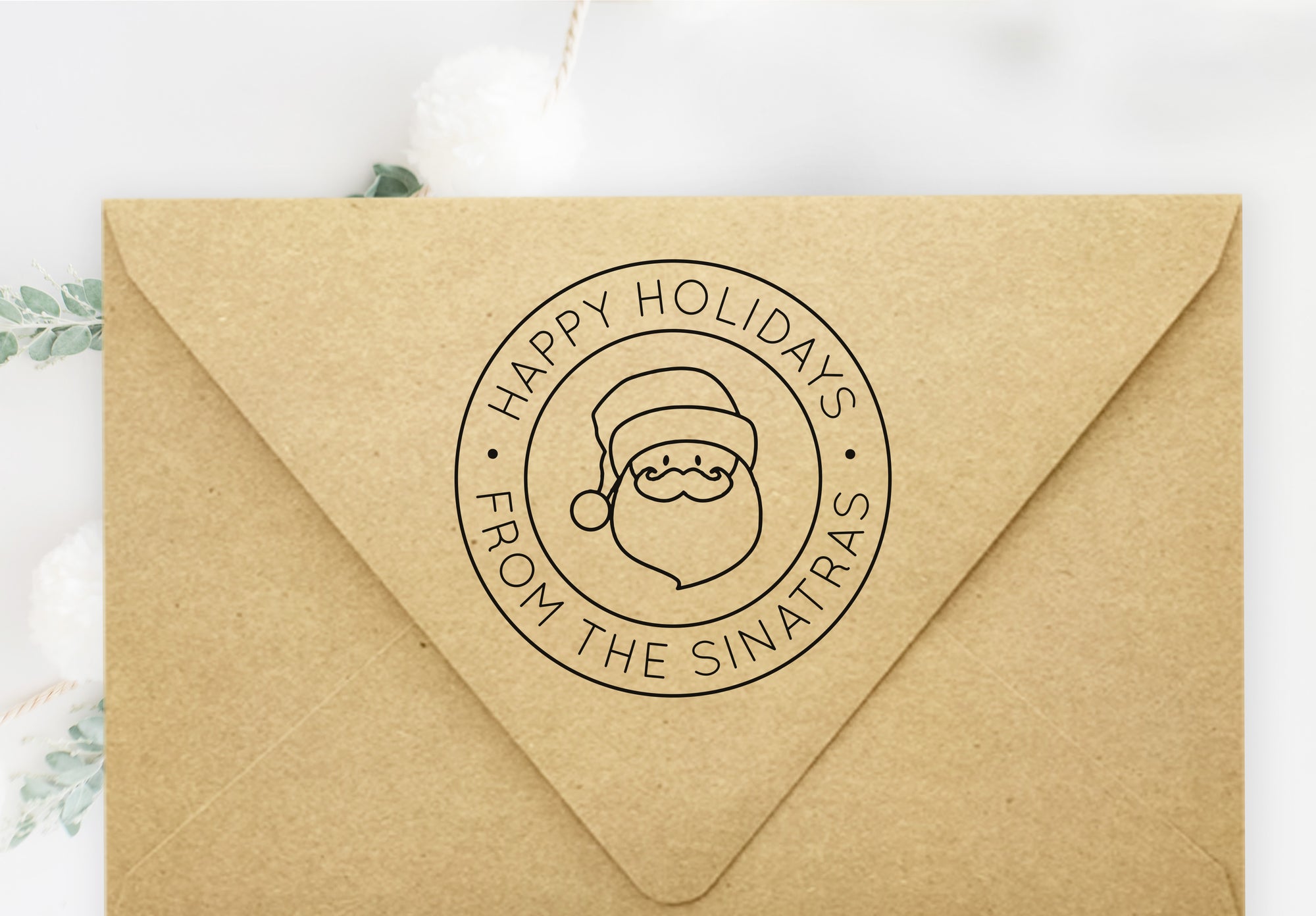 Stamp - Santa Circle