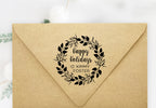 Stamp - Happy Holidays Wreath