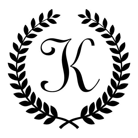 wreath initial embosser