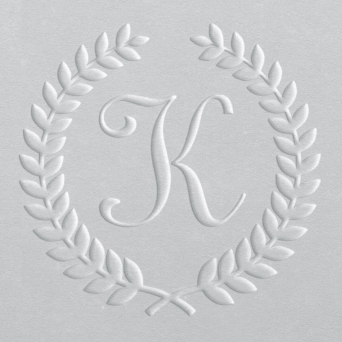 Embosser - Laurel Wreath Initial