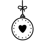 Wax Seal Stamp - Heart Orb Ornament