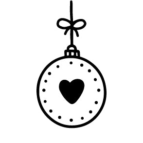 Wax Seal Stamp - Heart Orb Ornament