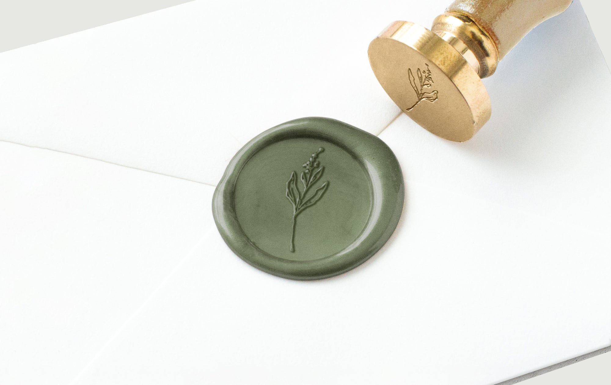 Wax Seal - Leaves and Bud
