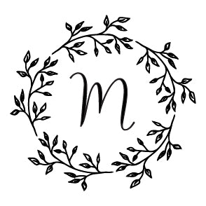 Wax Seal - Leaves Wreath Initial