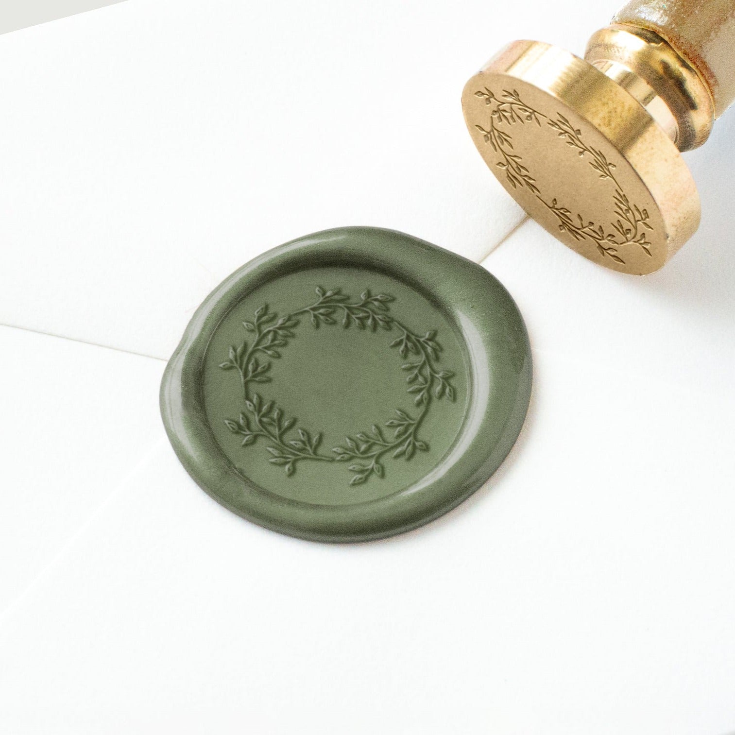 Wax Seal - Leaves Wreath
