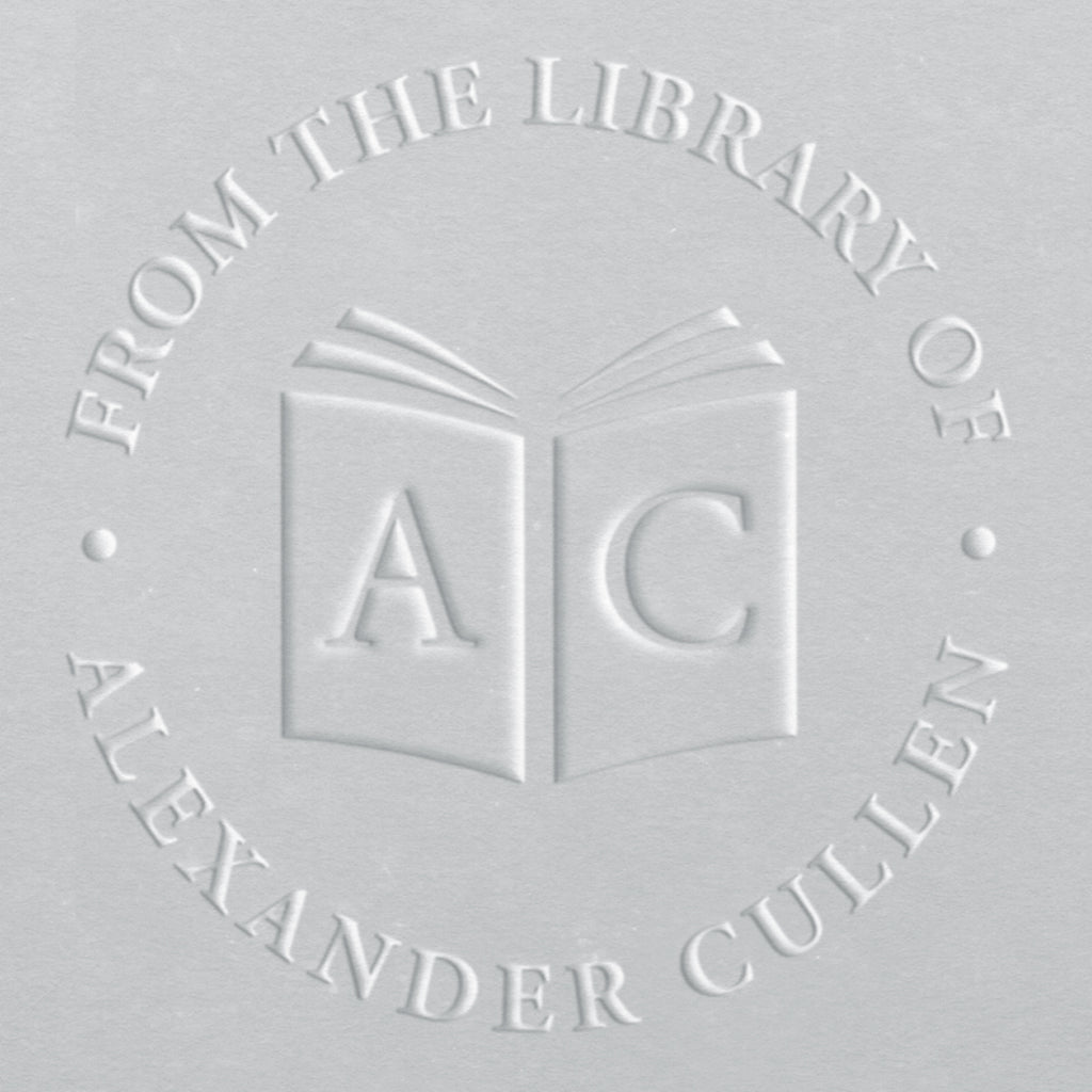 Book Embosser - Initials on Book Cover