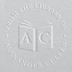 Book Embosser - Initials on Book Cover
