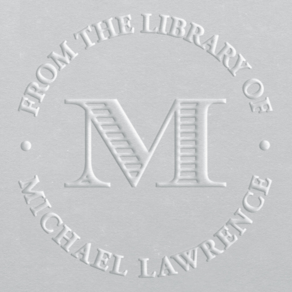 Book Embosser - Ribbed Initial
