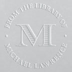 Book Embosser - Ribbed Initial