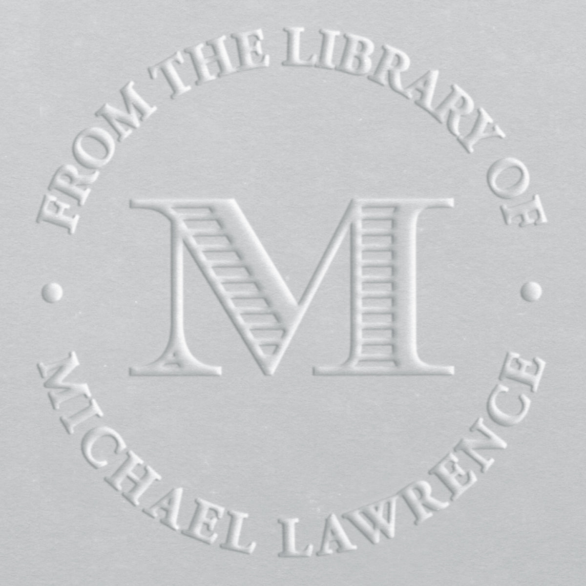 Book Embosser - Ribbed Initial