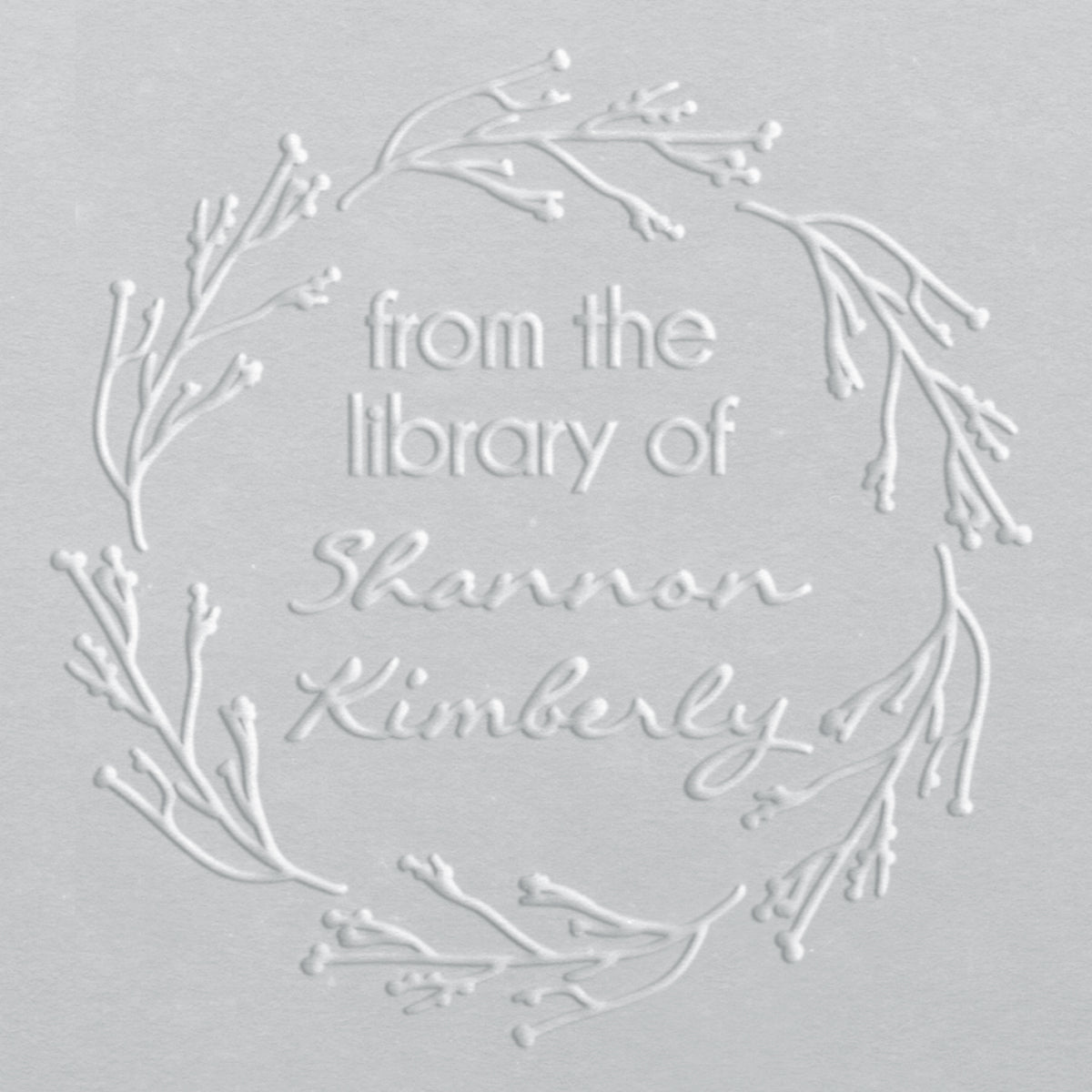 Book Embosser - Shannon Wreath