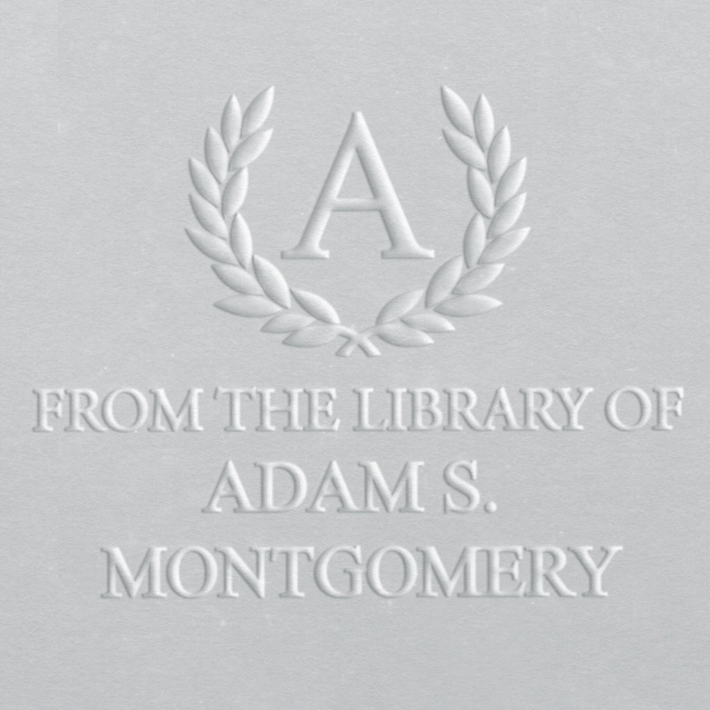 Book Embosser - Wreath Initial