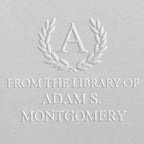 Book Embosser - Wreath Initial