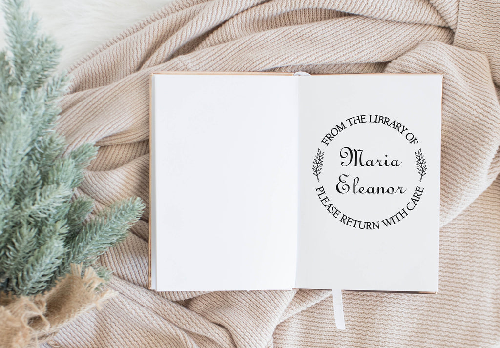Book Stamp From the Library of Maria