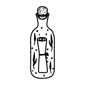 Wax Seal - Message in a Bottle Corked