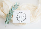 Stamp - Hand-drawn Wreath Initials