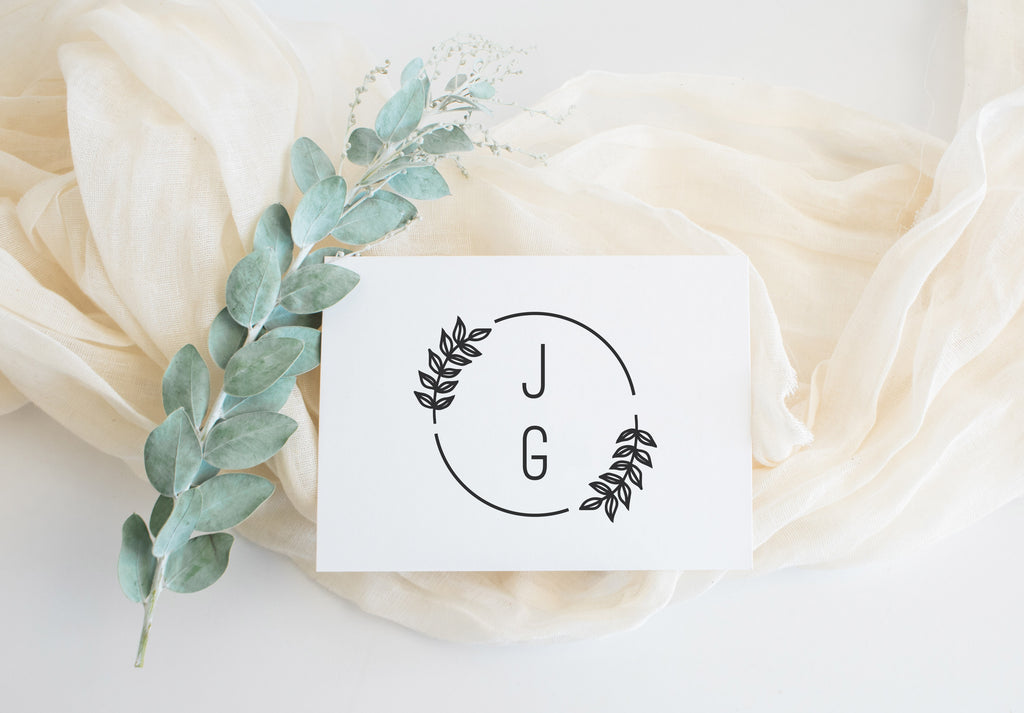 Branches Semi Circle Wedding Stamp