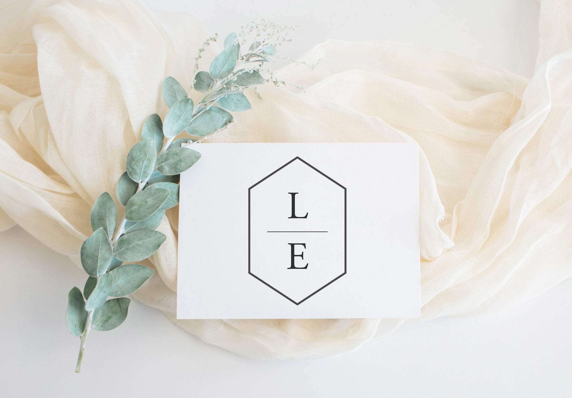 Stamp - Hexagon Initials