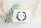Stamp - Wreath Monogram