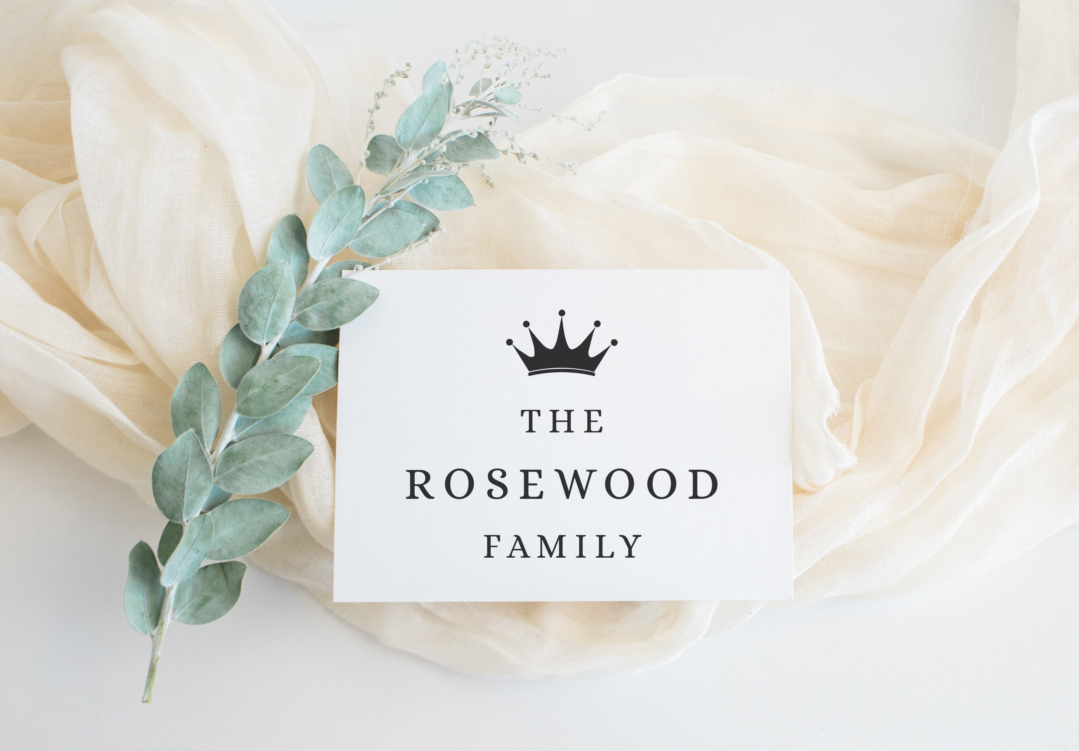 Rosewood Family Wedding Stamp